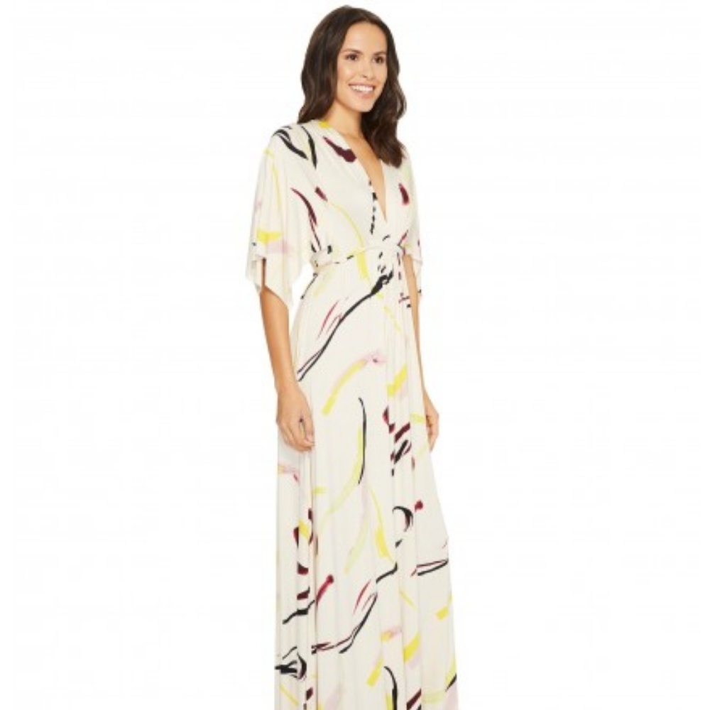 Rachel Pally Printed Long Caftan Maxi Dress